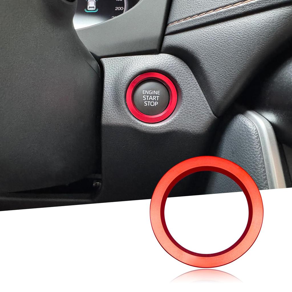 MEKOMEKO CY-QDQR New Toyota Corolla Cross Yaris Dedicated Engine Start Starter Ring Aluminum Cover