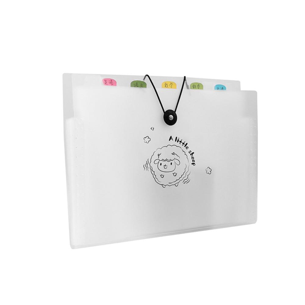 

Водонепроницаемая папка-органайзер формата А4 с 8 карманами, мультяшная сумка для документов, офис Sheep