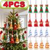 Handmade Cone‑Shaped Christmas Pendant Sequin Christmas Hat Ornament  Home Party Supplies