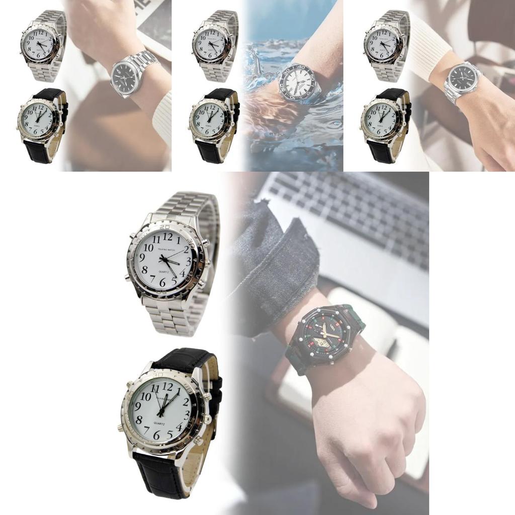 Talking Senior Report Time Watch With Quartz Movement For Visually Impaired Elderly People