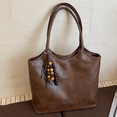Retro Bag Women's Large-capacity New Autumn Fashionable Simple Shoulder Bag Casual Fashion Commuter Tote Bag