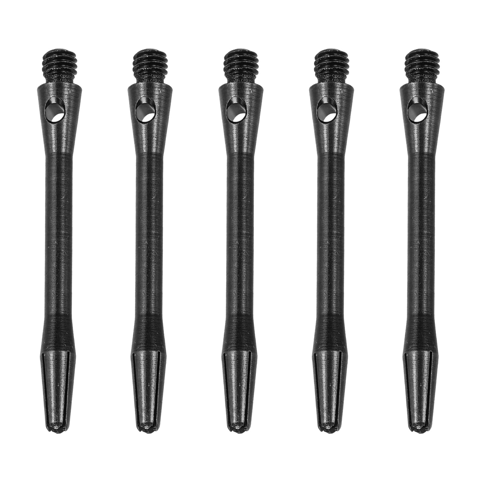 PATIKIL 45mm aluminum dart shafts, 15pcs, medium, 2BA thread, dart stems, dart accessories, black