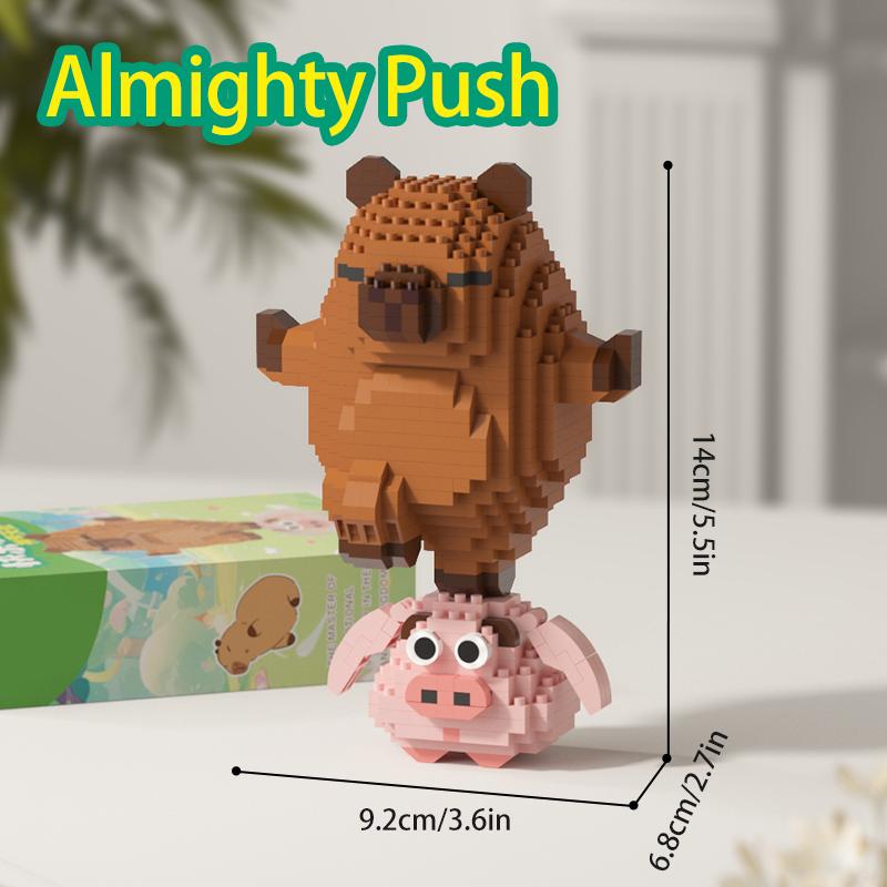 Cute Capybara Block Figure,creativemicro Diamond Block Construction Model Building Bricks Educational Toys For Kids Gift nobox