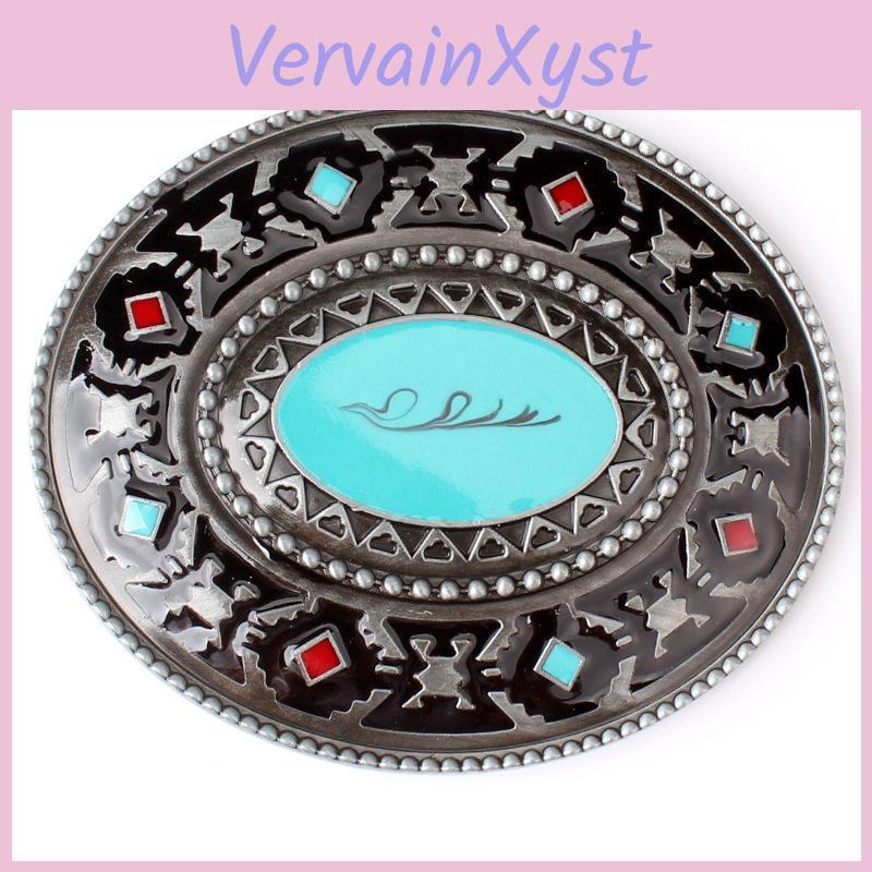 Style European And American Retro Belt Buckle Color Point Oil Belt Buckle Spot