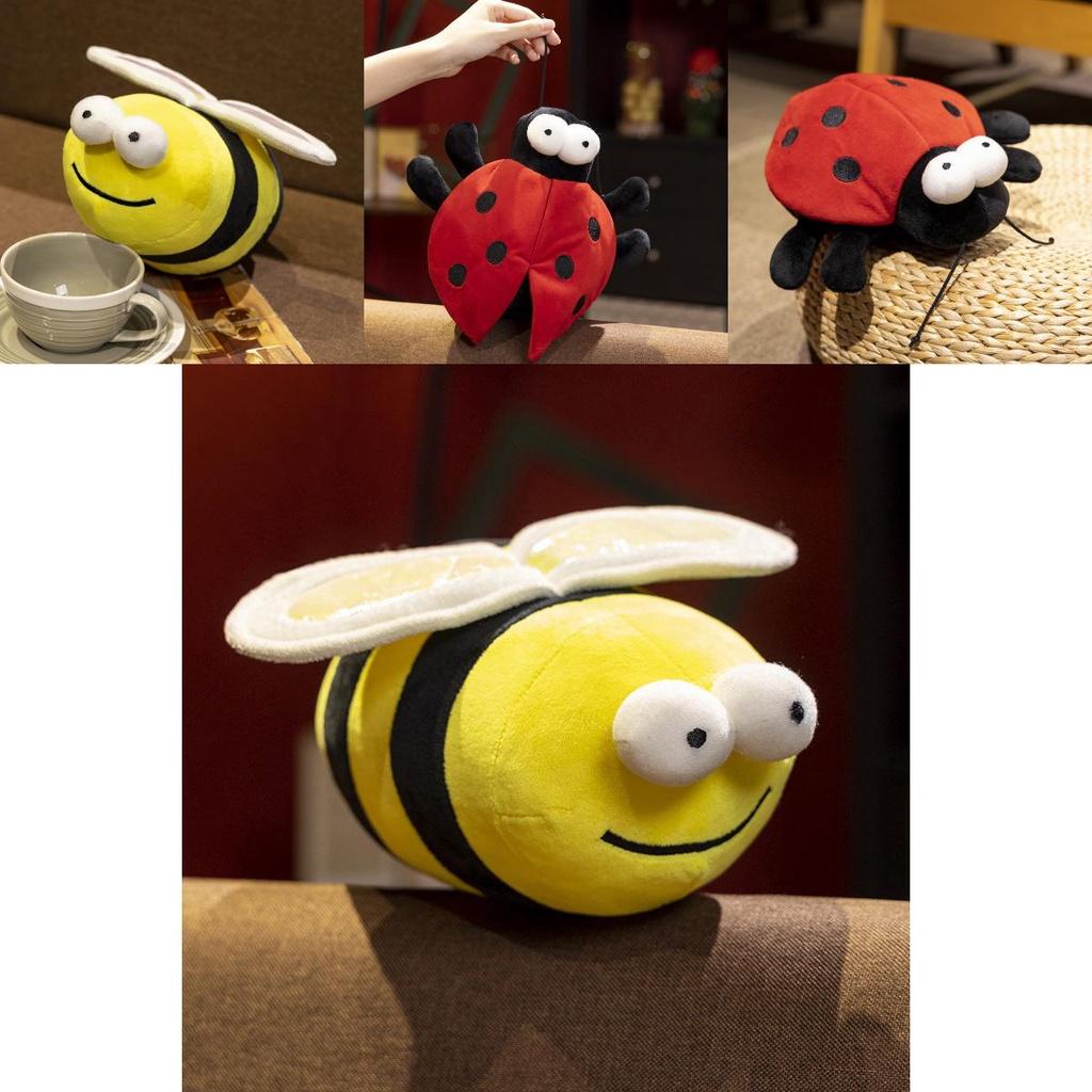 In Stock Cross-border New Arrival Insect Adventure Bee Ladybug Stuffed Animal Cartoon Flying Animal Plush Toy Gift