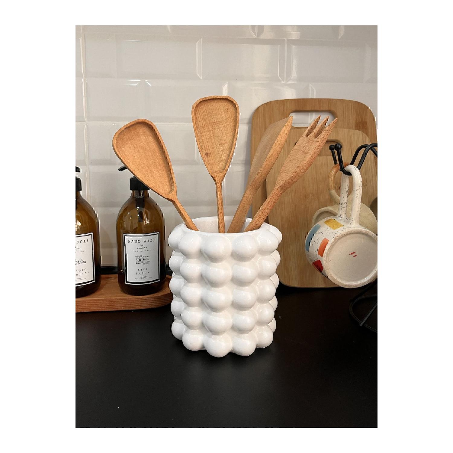 

White Bubble Ваза/столові прибори білий