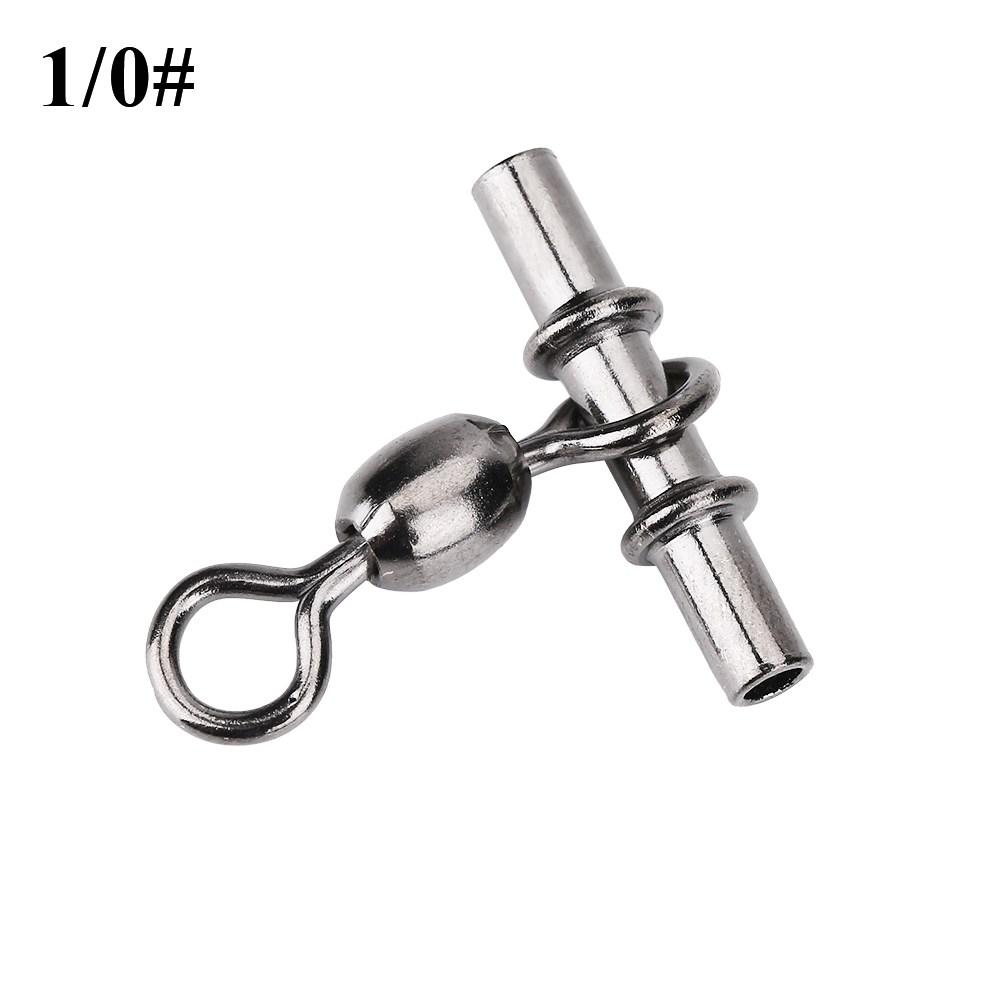20pcs Set T Shape Line Crane Fishing Swivels Connectors Accessories (2Celsius0# )