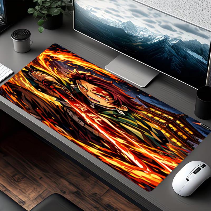 Demon Slayer Print Mouse Pad, for Keyboard Pad Laptop PC Mat for Office Home Use, Desk Decor, Perfect Birthday Gift for Gamers