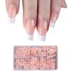 600x Almond False Nails Press On Nail French Tip False Nails  Ballerinas Full Cover Stick On Nail Manicures Supplies
