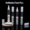 Fillable Touch-up Paint Pen Brush,Furniture Repairs Kit For Walls, Paint Brushes For Walls, Wood Floors, Cabinets, Desks, Stains, Scratches