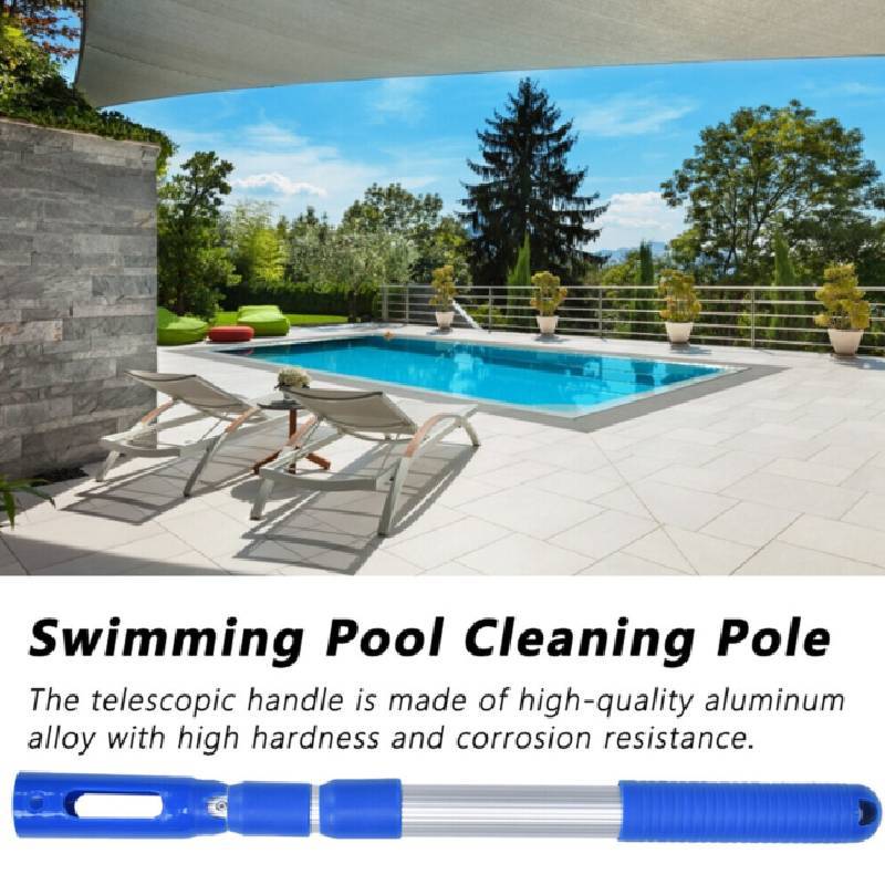 Swimming Pool Cleaning Telescopic Pole With Aluminum Alloy Handle For Water Sports