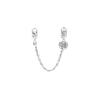Pandora Silver Heart Shape Family Tree Safety Chain 799293C00