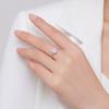 Tancise Classic 925 Sterling Silver Zircon Opal Ring Ladies Jewelry Wedding Promise Party Gift