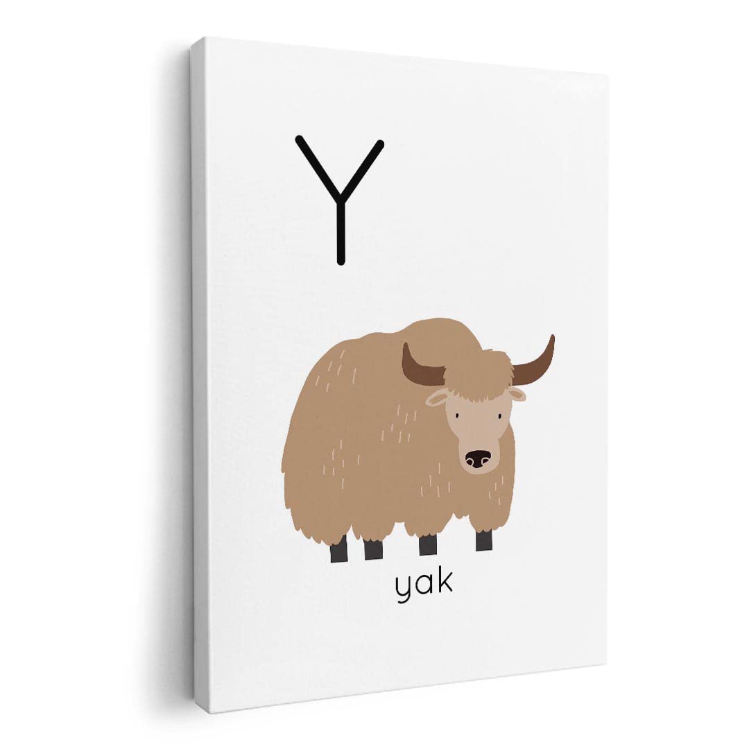 

Art Panel Painting Decoration igsticker 420mm x 297mm A3 Photo Wall Hanging Wooden Frame Interior Stylish 019958 Animal Alphabet Y yak