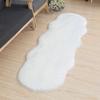 Non Slip Plush Rug Irregular Irregular Fur Rug Washable Faux Fluffy Rug  Bedroom