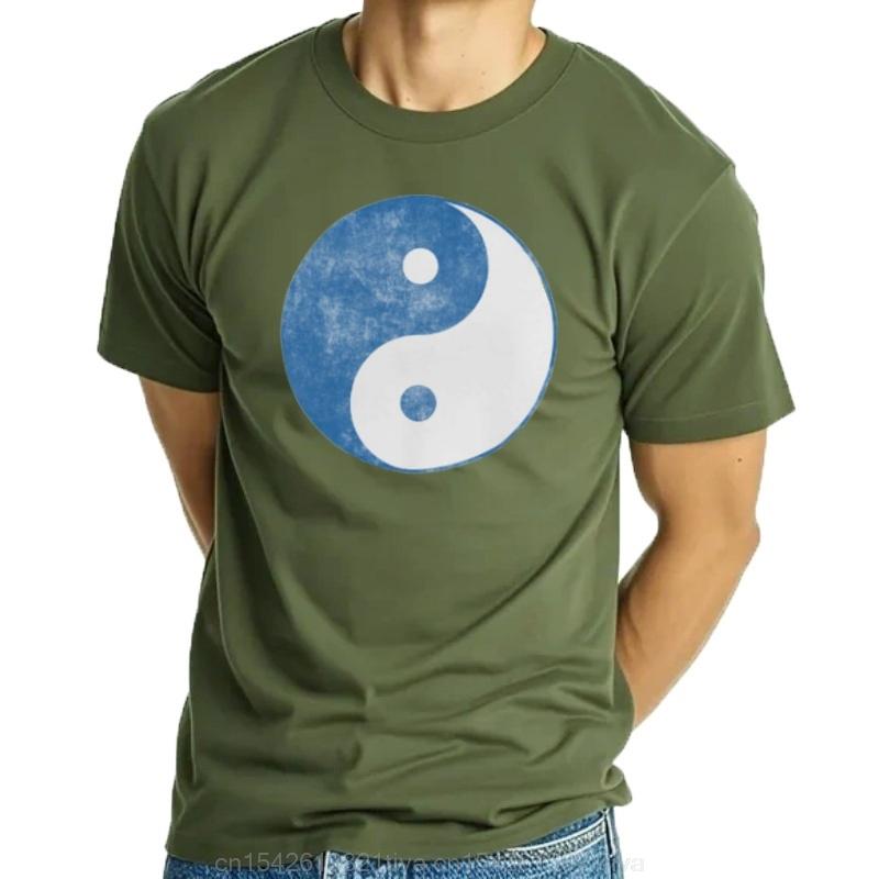 Zyxz Yin Yang Distressed Print Mens Tshirt Top Tai China Men Clothing Graphic T Shirts Cottonr Seasons Daily Tees Short 822315