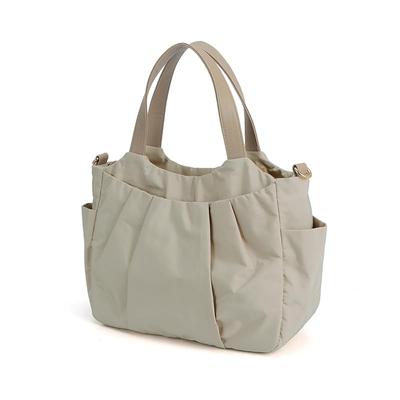 Avancer Lässige Handtasche 57775 Groß Pflegeleicht [Beliebtes Produkt] 2-Wege Damen <Lapitas II>, Fassungsvermögen, (Grau Beige)