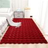 Plush Faux Rabbit Fur Bedroom Rug - Soft Tatami Full Coverage for Girls