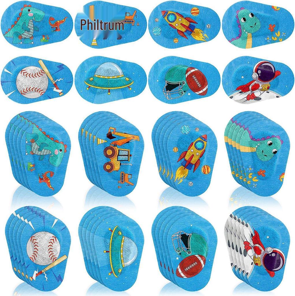 Children's Full Coverage Amblyopia Eye Patch for Strabismus Correction and One-Eyed Occlusion Training