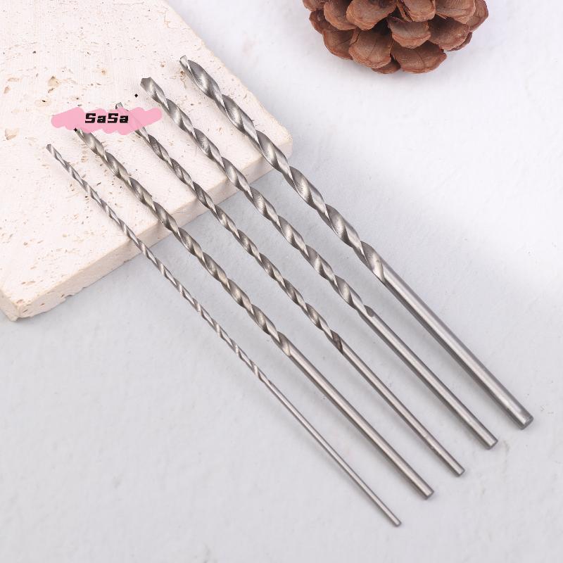 5Pcs 2mm 3mm 3.5mm 4mm 5mm Twist Drill Bit Kit For Wood Plastic Alloy Metal Woodworking Deep Hole Drilling Tools
