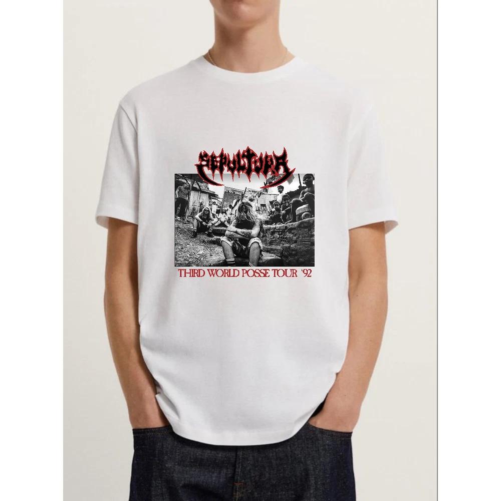 Sepultura Third World Posse Tour 1992 Unisex 2Sided Shirt S