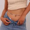 Stainless Steel Double-layer Flat Snake Chain Waist Jewelry for Women
