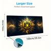 Borussia Großes Mauspad Große Gaming-Tischunterlage Rutschfest Laptop Tablet Großes Mauspad XXL Matte Mini-PC Spielmatte Mit Verriegeltem Rand