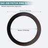 DAC-308 CAC-248-2 Piston Ring Compatible with Craftsman Air Compressor K-0650 K-0058 KK-4835 KK-5081 A02743 (4/Pack)