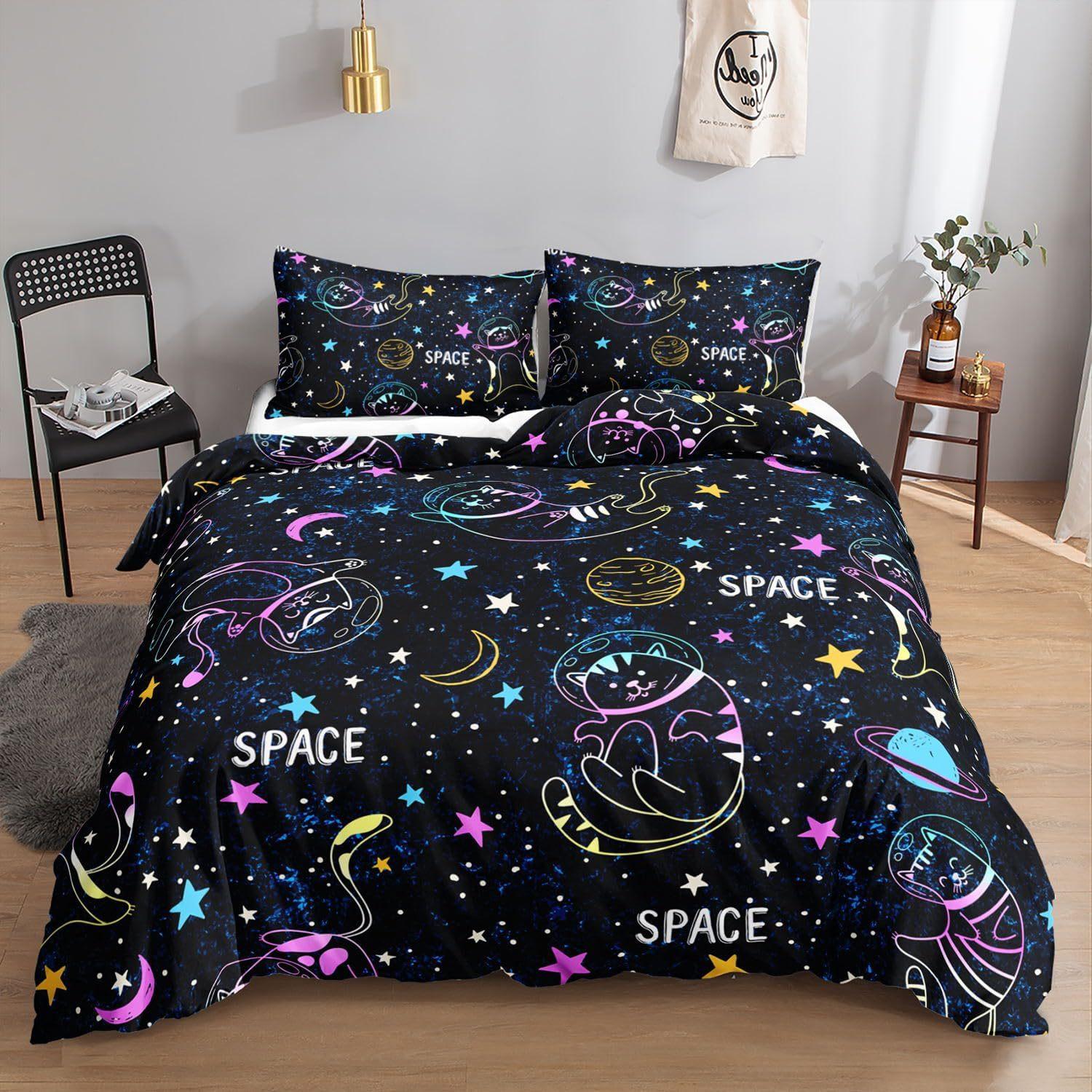 

Комплект постельного белья из трех предметов с 3D цифровой печатью, детская мультяшная простыня, пододеяльник, наволочка AUD: quilt 180 * 208 * 1 pillowcase 50 * 75 * 2