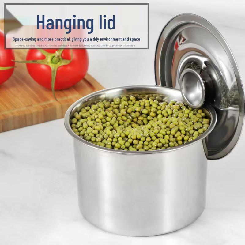 304 Stainless Steel Seasoning Bowl: Durable Commercial Kitchen Condiment Jar & Soup Basin.