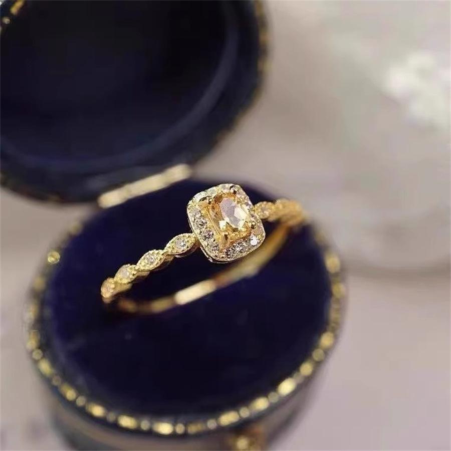 Anello in pietra preziosa hot-selling dal vivo design femminile anello dito indice anello aperto