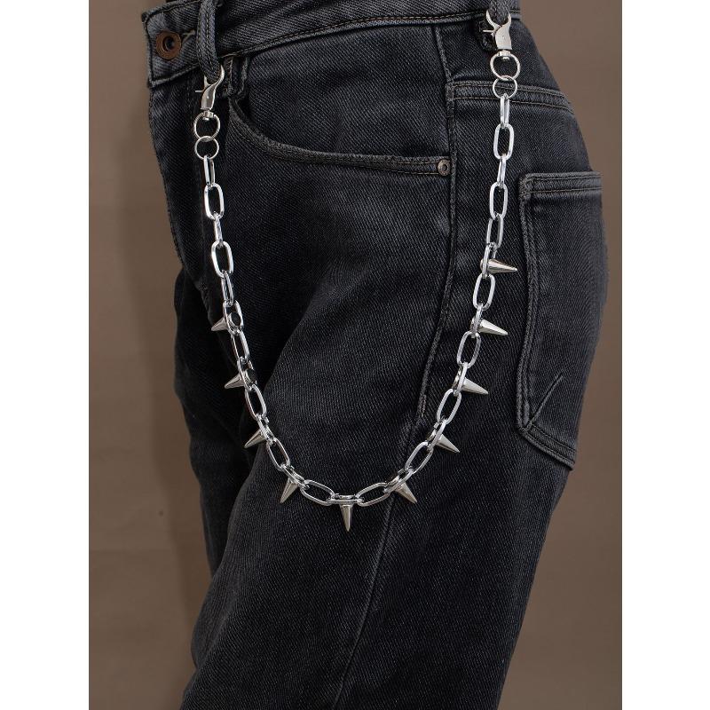 Übertriebene und scharf gemusterte Jeans-Kette, Retro und Coole Rock- und Hip-Hop-Stil Taillenkette