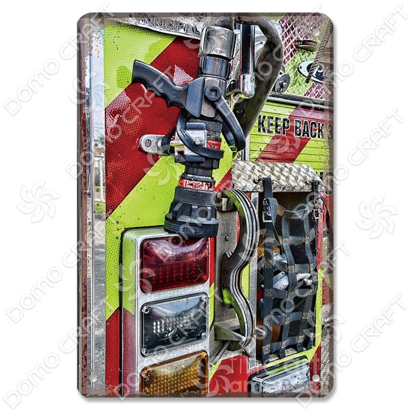 Vintage Fireman Tin Sign Metal Plate Classic Firefighter Movie Metal Poster Wall Decor for Garage Club Hotel Home