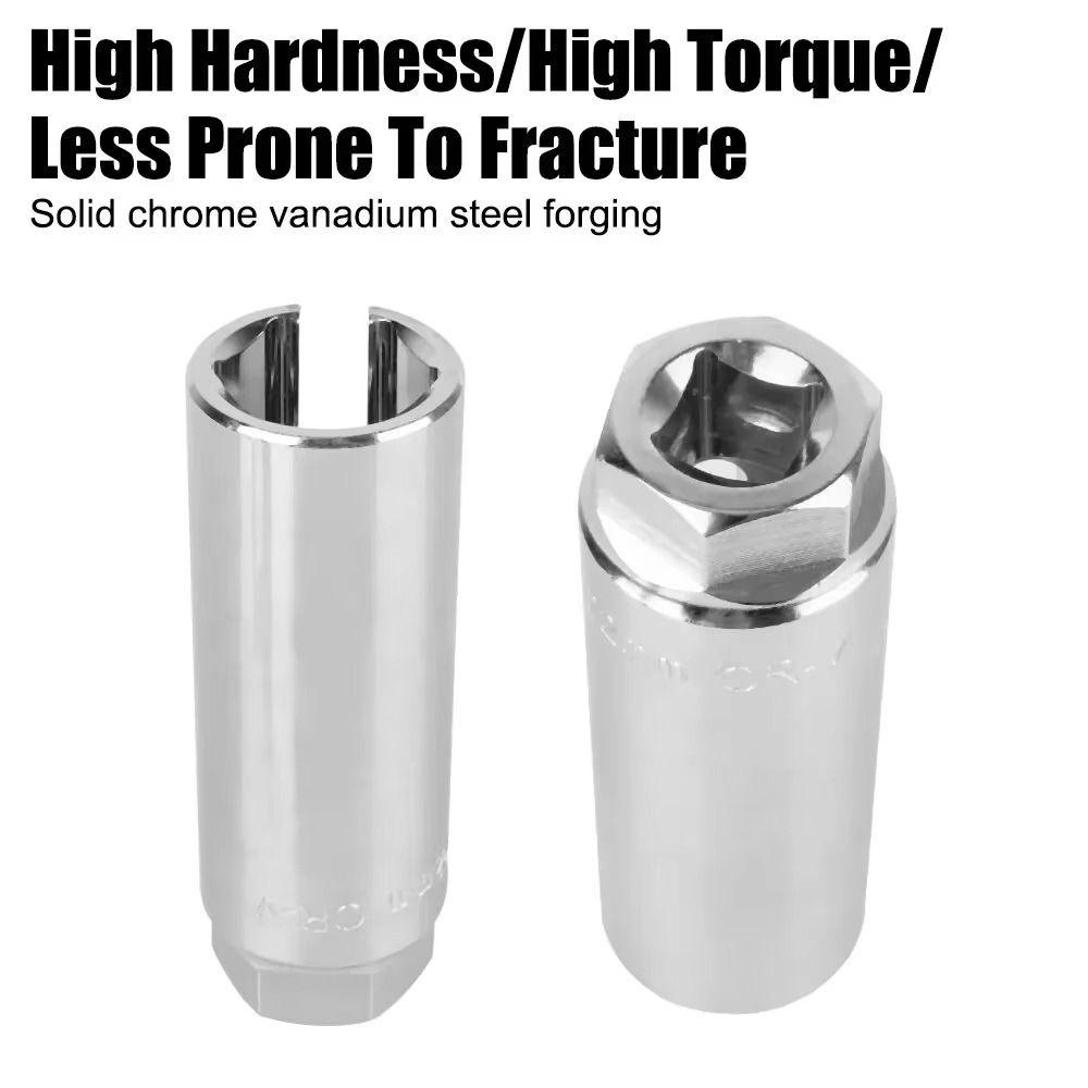 22mm 1/2" Drive Socket Wrench with Opening Oxygen Sensor Disassembly Wrench Repair Tools