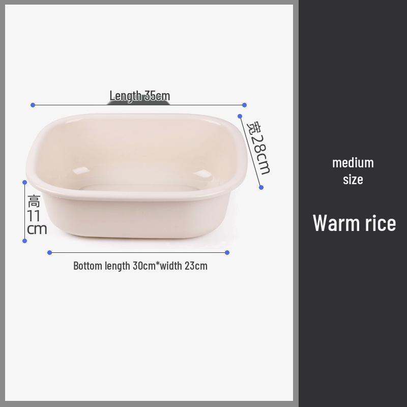 Large Rectangular Plastic Washbasin for Laundry, Vegetables, and Baby Care