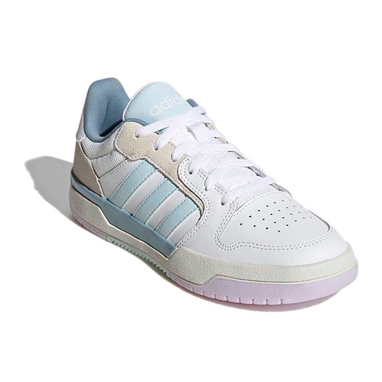 Adidas Neo Entrap Retro Casual Skate Shoes Women Sneakers White Blue FW3493
