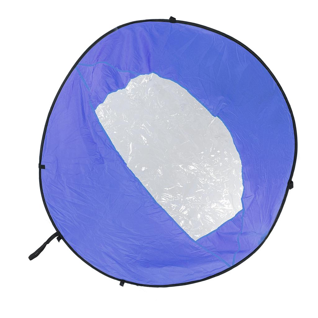 Foldable Kayak Boat Wind Sail EVA Reduced UV Radiation Portable Downwind Wind Paddle Sail for Outdoor Sport Blue