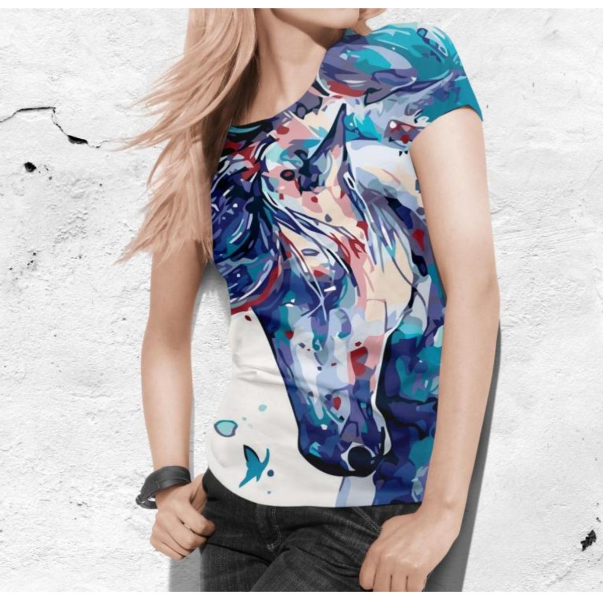 Женская футболка с милыми мультяшными животными — фото 19