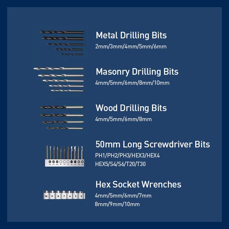 Bosch Sada příslušenství Sada šroubovacích bitů – 10 bitů + 1 prodlužovací tyč