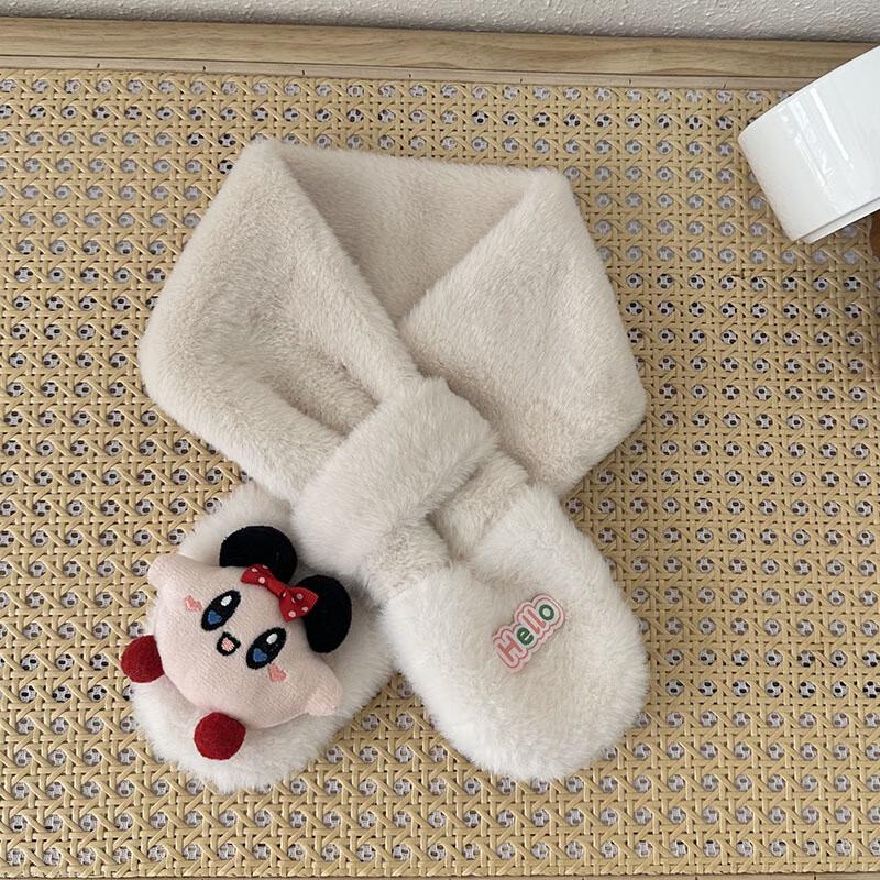 DUTRIEUX Kids Star Kirby Plush Warm Scarf