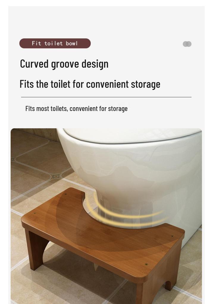 Children's Non-Slip Toilet Footrest Pad - Thickened Bathroom Squat Stool