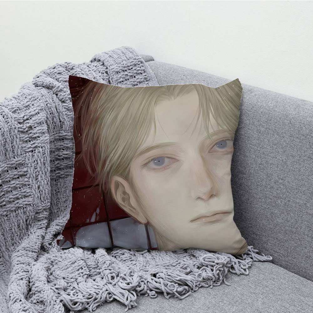 Johan Liebert M-Monster Pillow Case For Sofa Decor Car Office Room Printing Cushion Cover Decorations and Protector