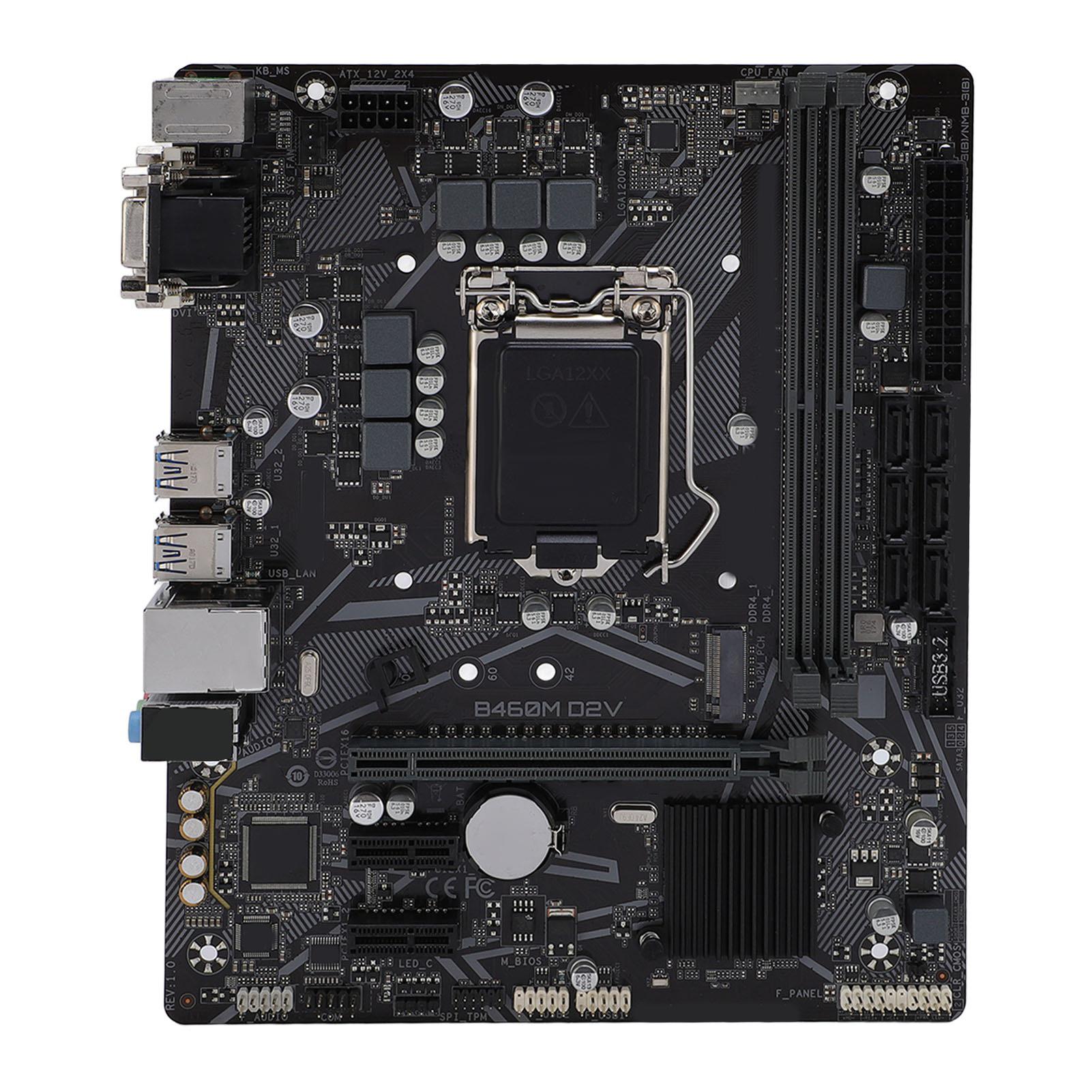 

Материнська плата B460M D2V M ATX DDR4x2 DIMM для LGA 1200 6xSerial ATA III 1xM.2 Слот Материнська плата Підтримує