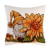 New Pumpkin Pillow Cover Autumn Harvest Line Print Sofa Cushion Cover Bedroom Pillow Cover