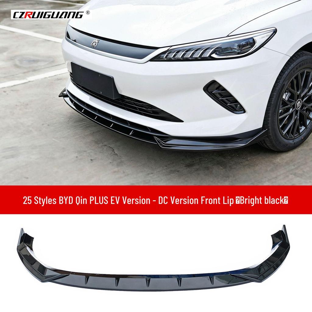 Compatible Modified Roof and Rear Spoiler Kit for 25 Qin PLUS DMi EV Models - Includes Rear Diffuser, Front Splitter, Front Lip, and Rear Bumper.