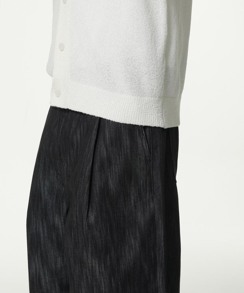 Musinsa Standard Boucle Collared Short Sleeve Cardigan [Ivory]