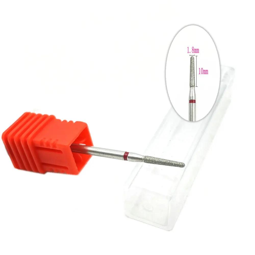 20pcs Diamond Nail Drill Milling Cutter for Manicure Rotary Bits Cuticle Clean Accessory Dental Diamond Burs Polisher 2.35mm