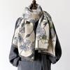 Dicke Kaschmirdecke Damen Schal Warmer Pashmina Schal Winter Wickeltücher Bufanda Print Design Poncho Echarpe Eleganz Schals