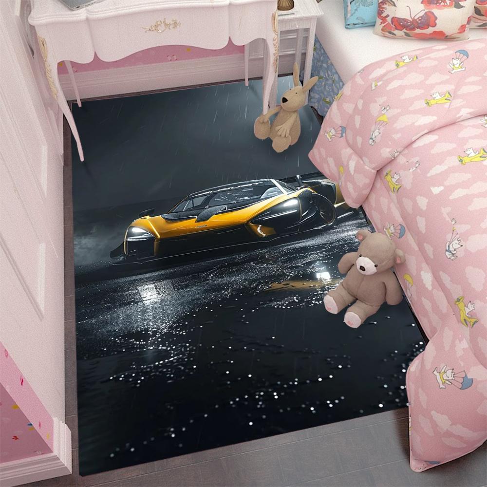 Car Game Carpet Cartoon Living Room Bedroom Kitchen Sofa Table Balcony Rug Non-slip Washable Mat Exquisite Home Ornaments
