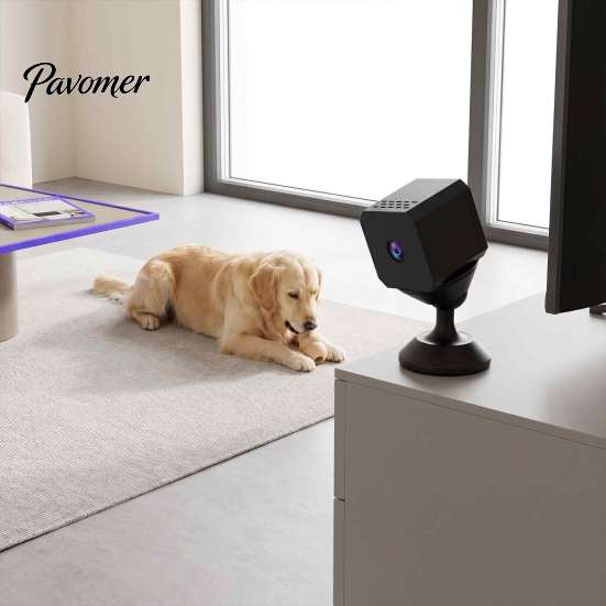 Long Battery Life Surveillance Camera Mini WiFi Security Camera, 1080P Small Equipped with Night Vision & USB Powered HD for Home Protection